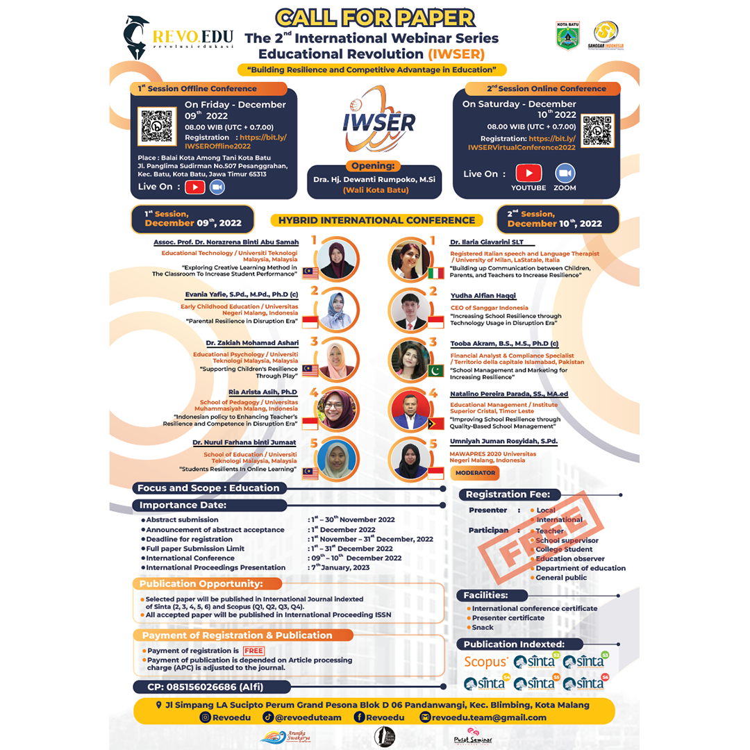 International Webinar Series Educational Revolution 2022